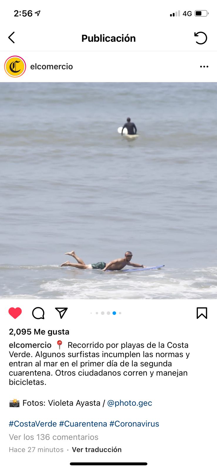 El comercio ataca surfistas