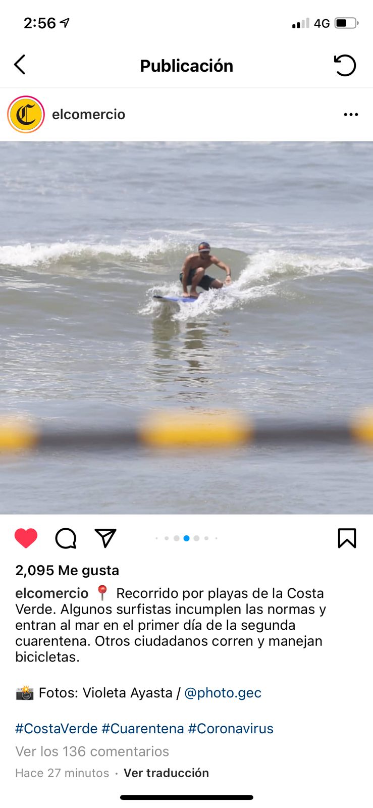 El comercio ataca surfistas